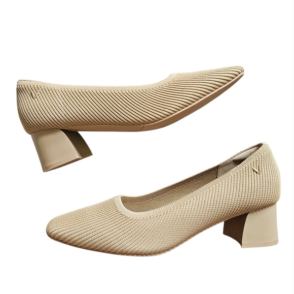 Vivaia Square-Toe Chunky Heels (Melody Pro) In Nude Peach - Picture 6 of 10